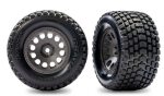 TRX10775-GRAY Reifen Gravix auf Felge grau (2) TRAXXAS Mini XRT